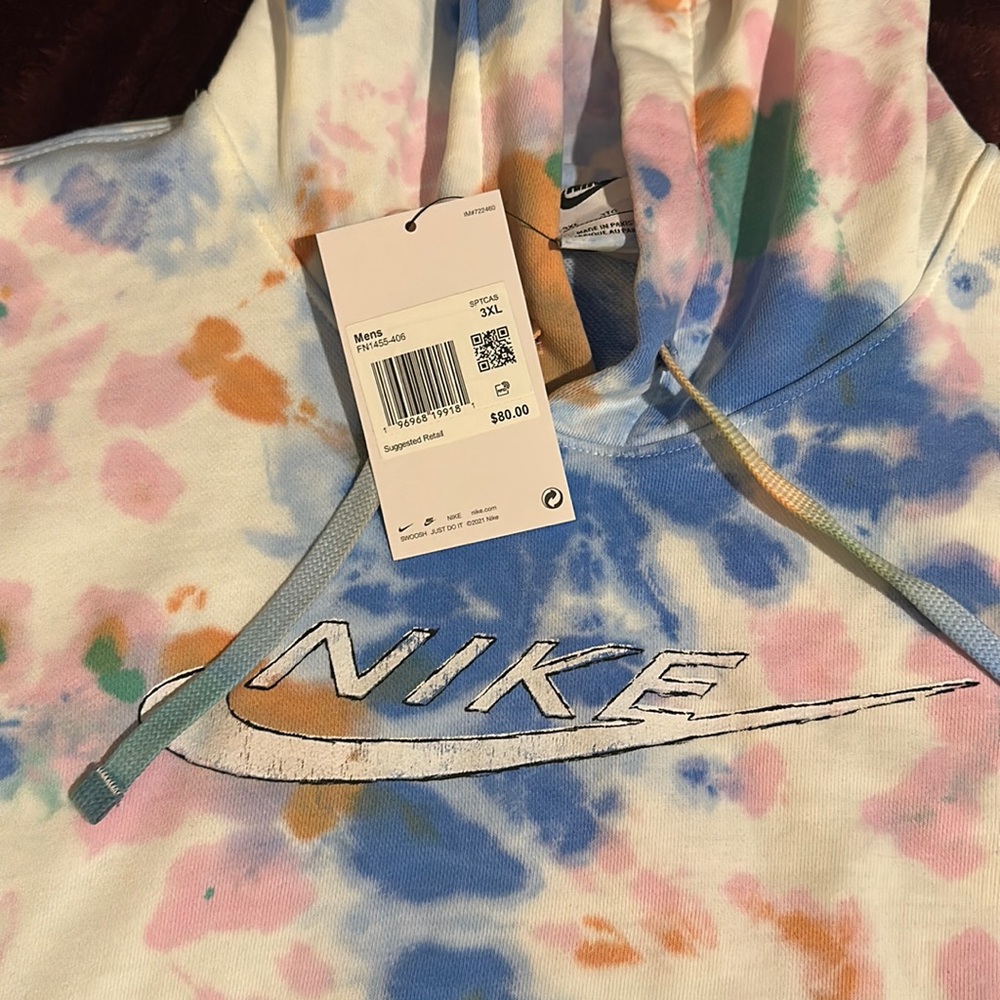 Nike sweatshirt 3X new with tag, tie-dye future tie-dye